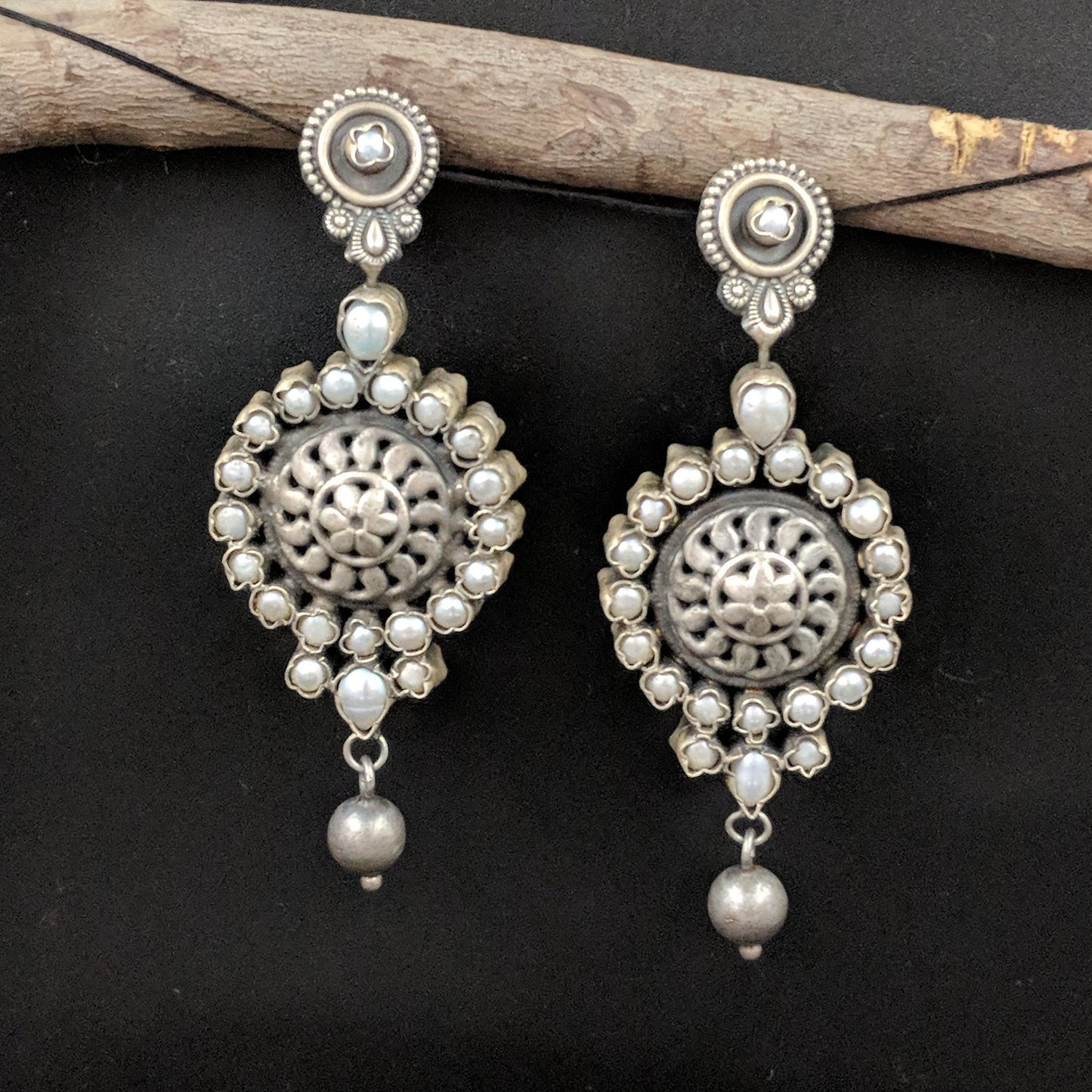 Dwitiya Kal Chakra Reversible Earrings