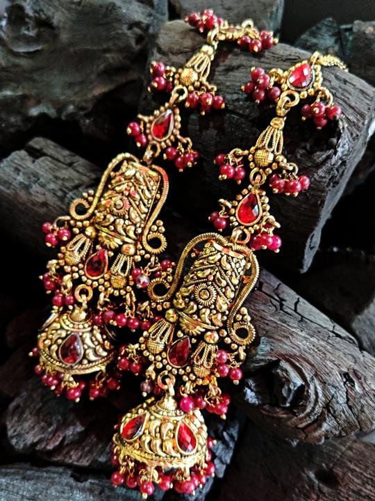 Ashwathama Maharani Set with Earrings - Gold Plated