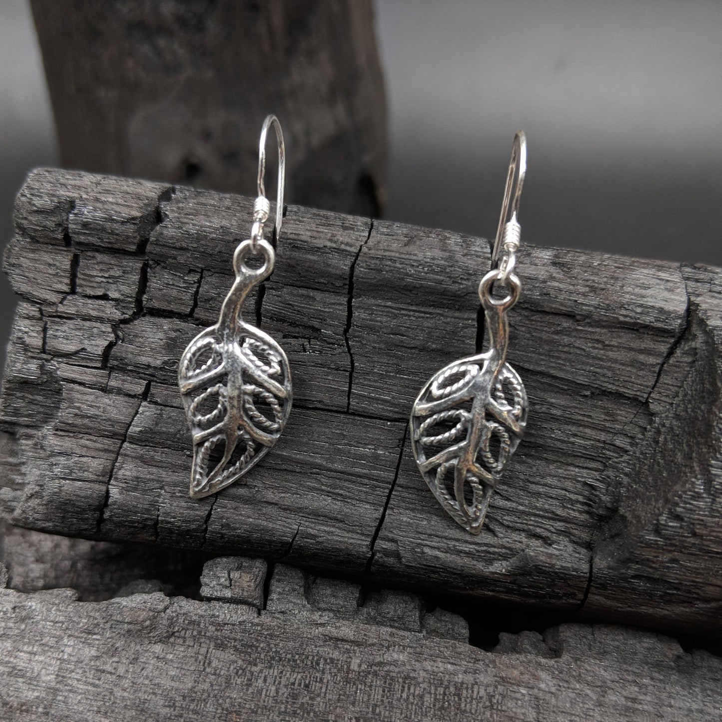 Serrate Leaf Earrings