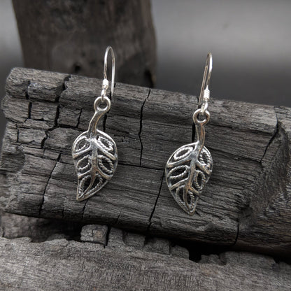 Serrate Leaf Earrings