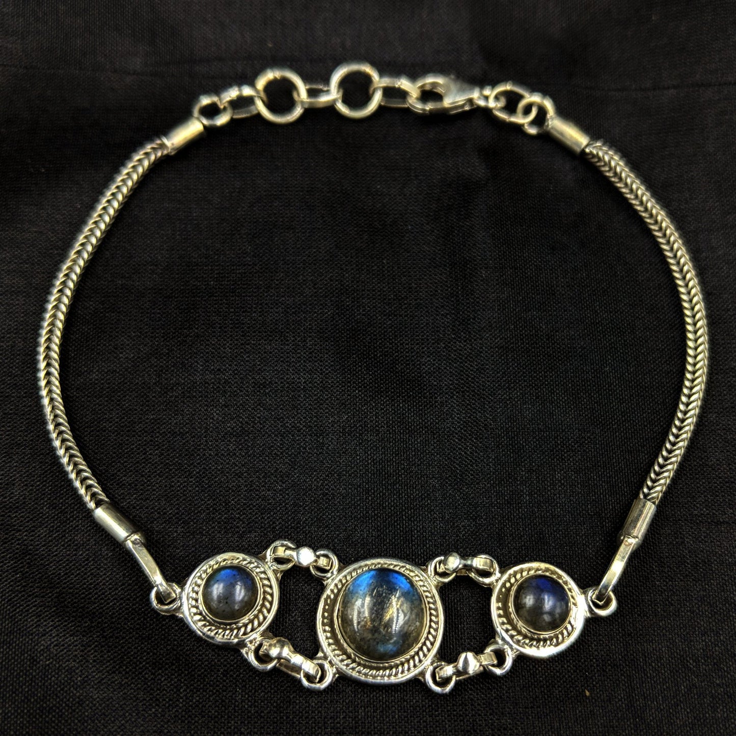 Bracelet Triple Circle - Moon Stone