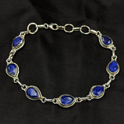 Bracelet Stone String - Blue Drop