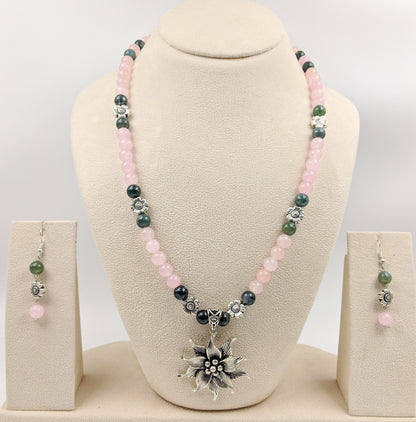 Shirisha Suryamukhi Necklace With Earrings