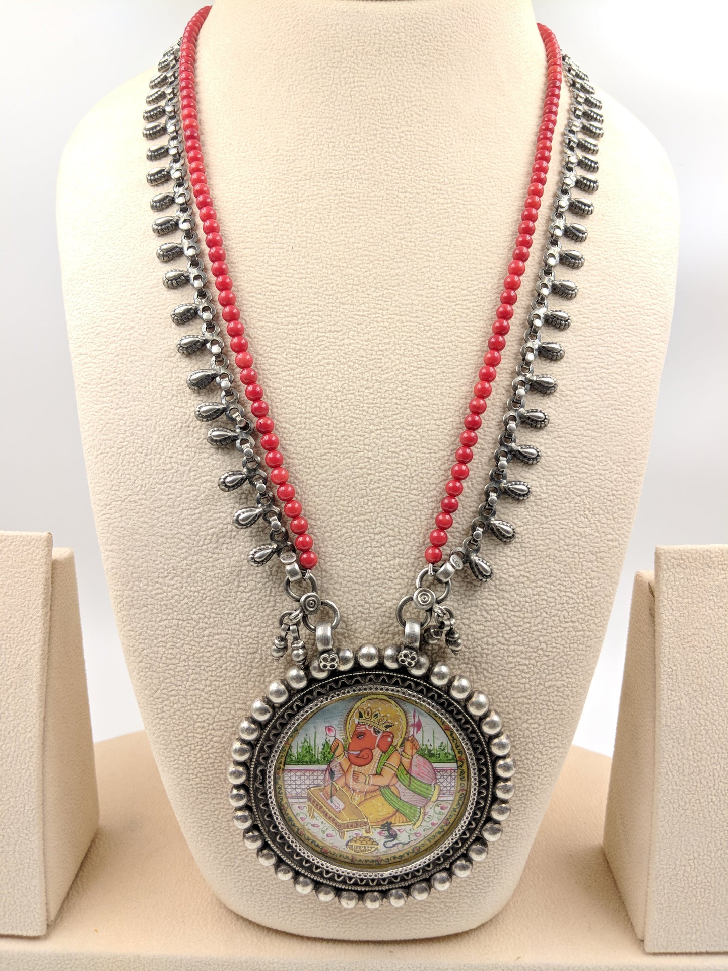 Ashwathama Handpainted Vidya Ganesh Necklace