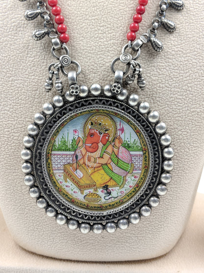 Ashwathama Handpainted Vidya Ganesh Necklace