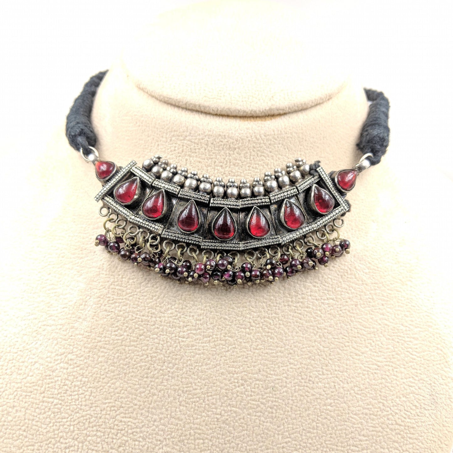 Shirisha Lal Pari Choker Set with Earrings