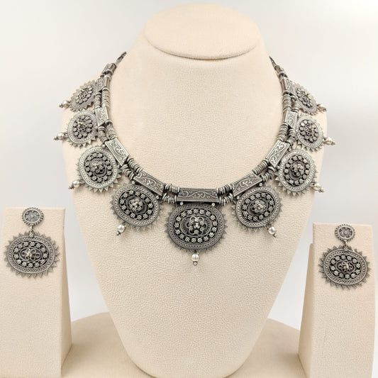 Ashwathama Raj Dhwaj Set with earrings