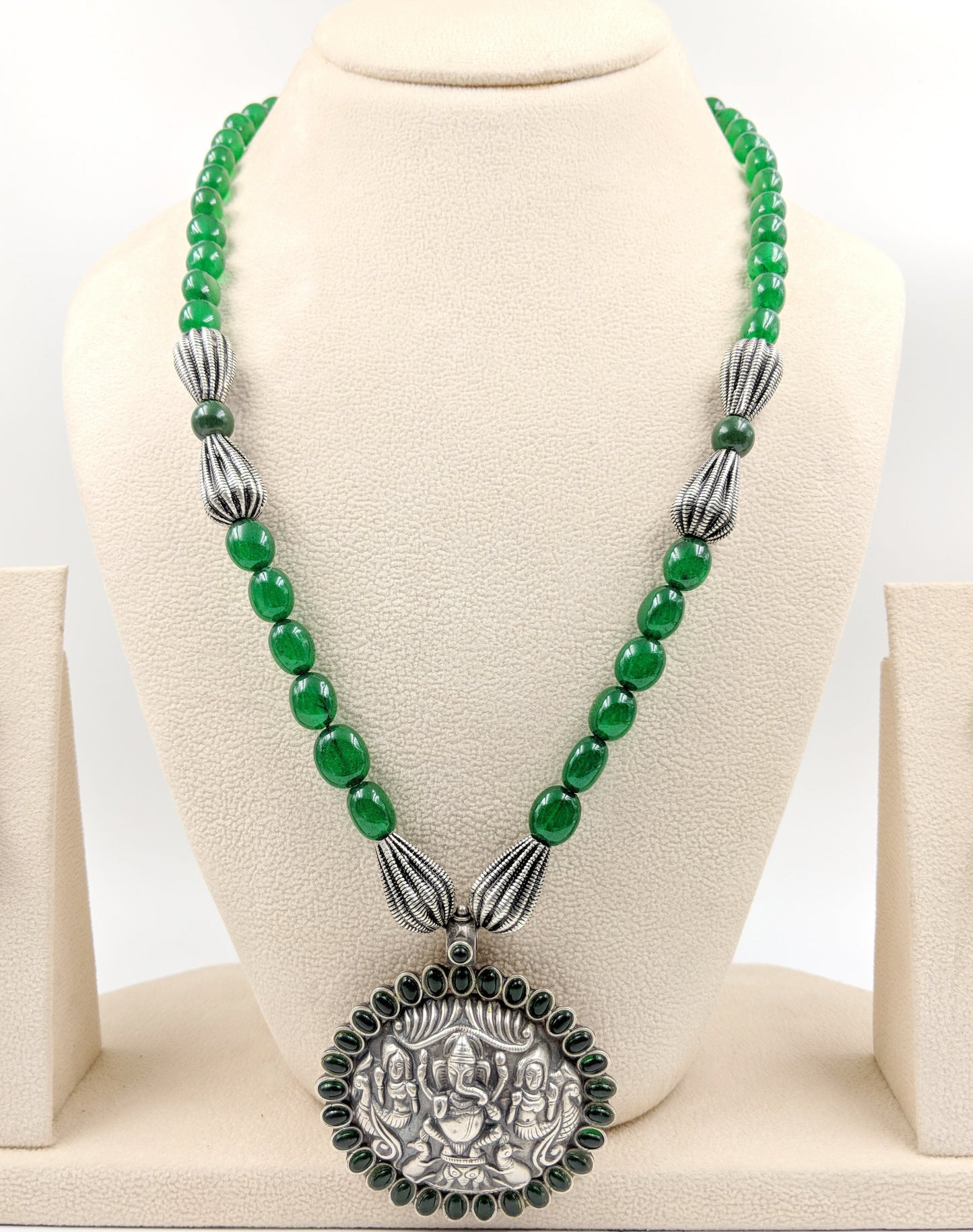 Ashwathama Kamal Ganpati Necklace with Earring