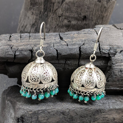 Shirisha Surya Lekha Jhumka - Green