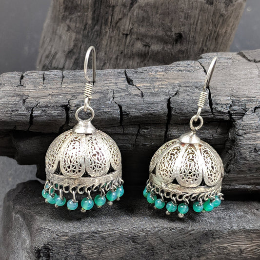 Shirisha Surya Lekha Jhumka - Green