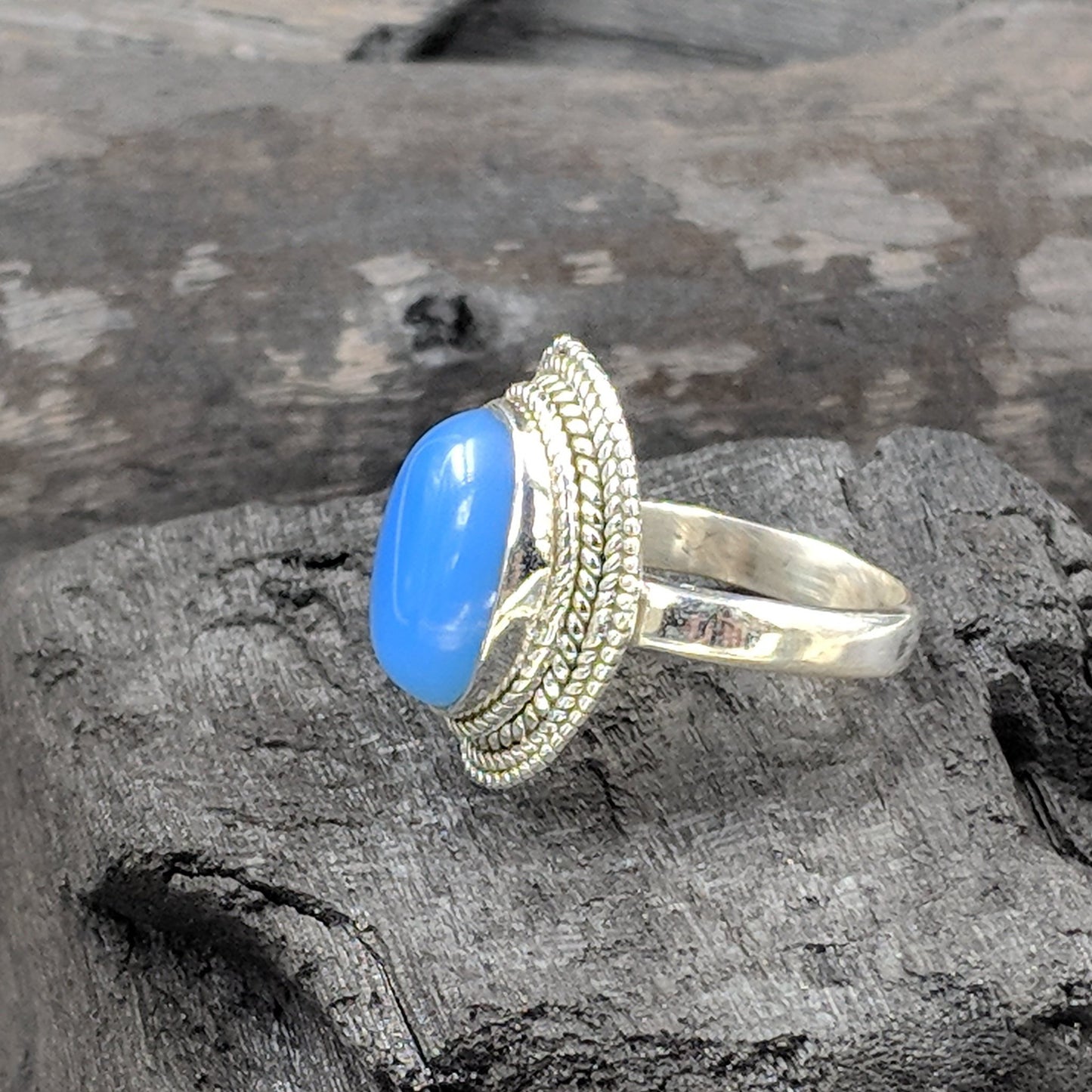 Raj Trans Blue Ring