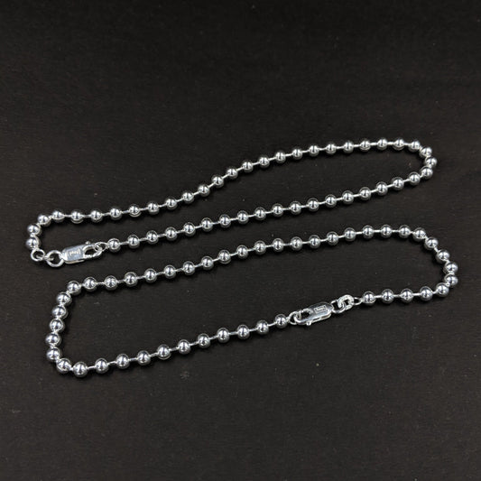 Anklet - Silver Bead Chain