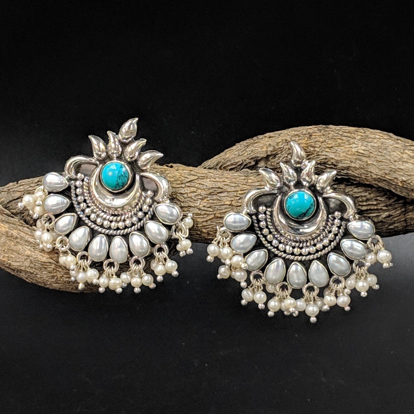 Sahasrara Earrings - Turquoise