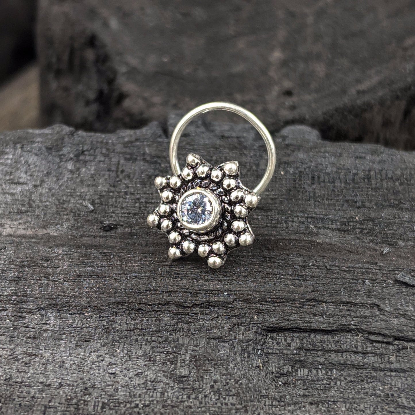 White Star Nose Pin