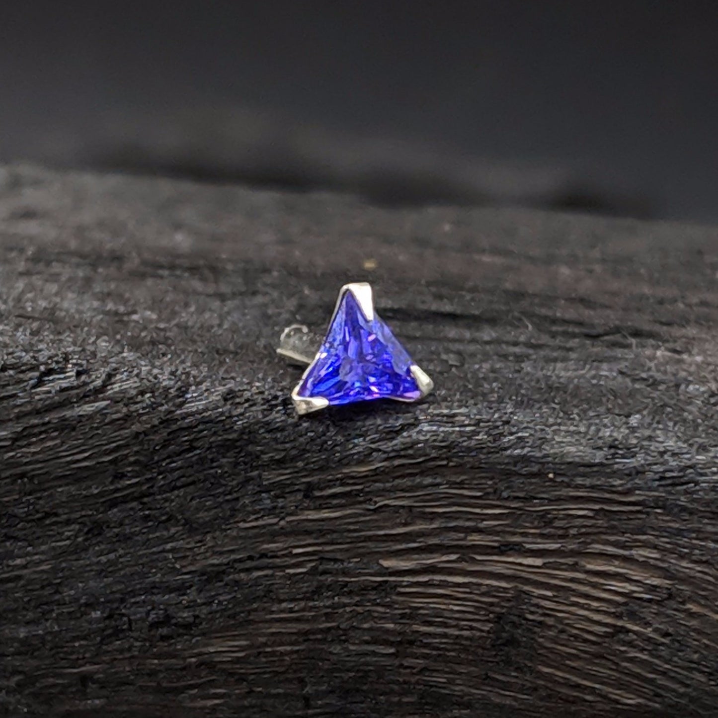 Triangle Blue Nose Pin
