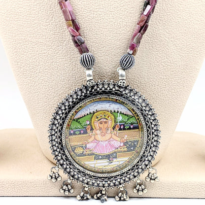 Vinayaka Handpainted Necklace