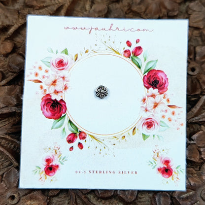 Silver Jewelry Nosepin by Jauhri Toe rings by Jauhri -little flower nosepin