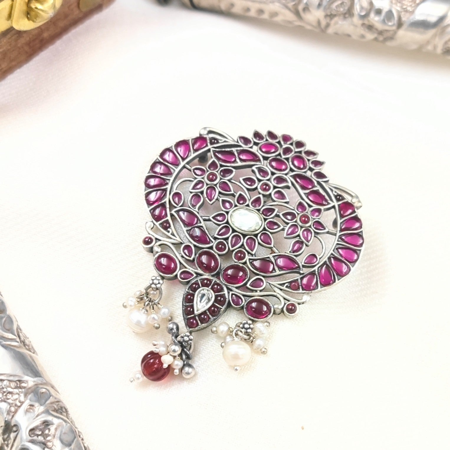 Silver Jewelry Pendant by Jauhri 92.5 Silver - Patralekha Pendant