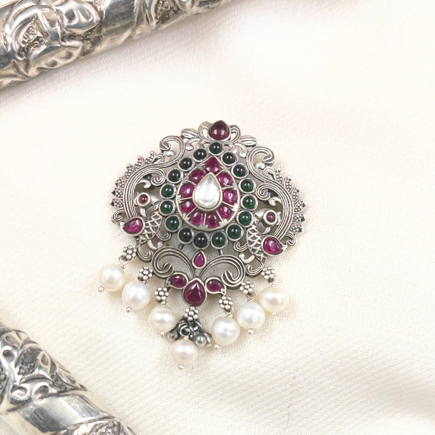 Silver Jewelry Pendant by Jauhri 92.5 Silver - Amrit Vaani Pendant