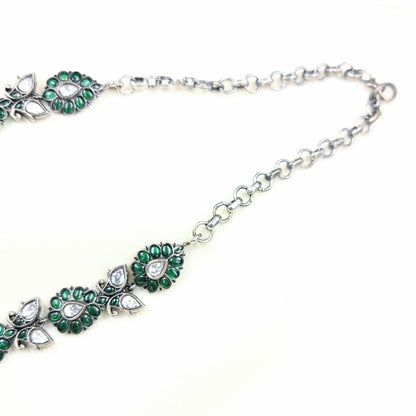 Pushpa Bel Necklace Set with Jhumka