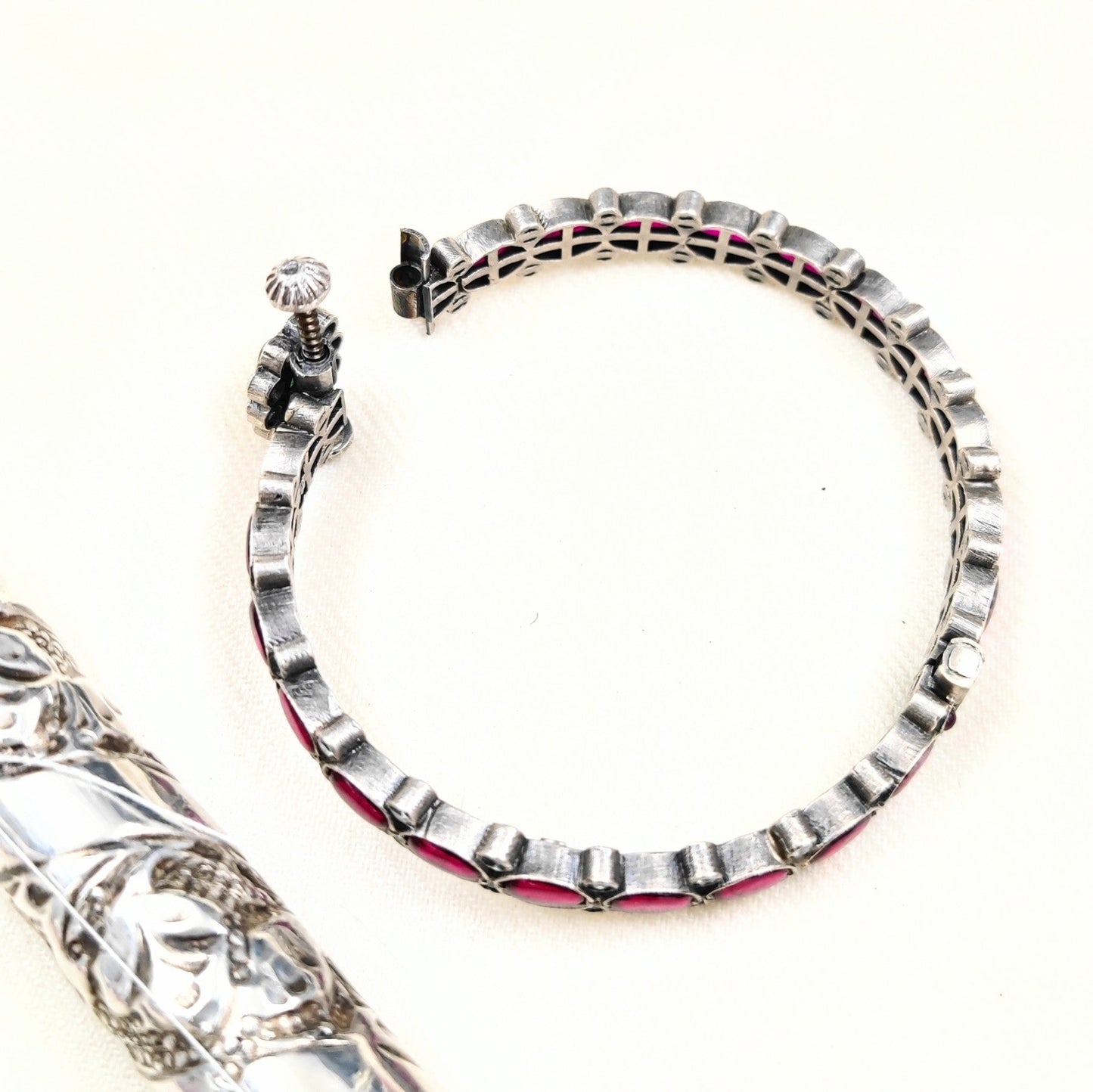 Pink Boondi Bangles