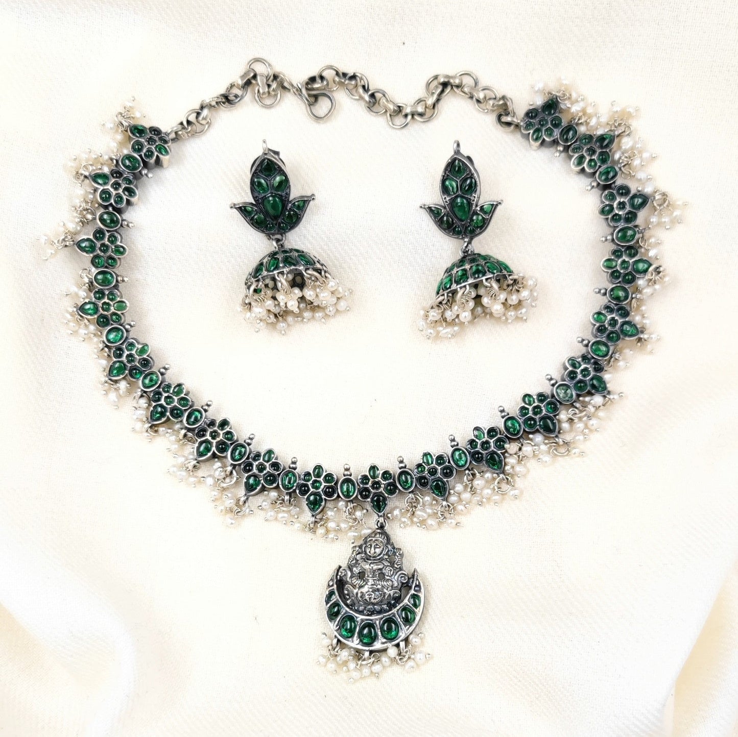 Kamal Lakshmi Neclace with Jhumka