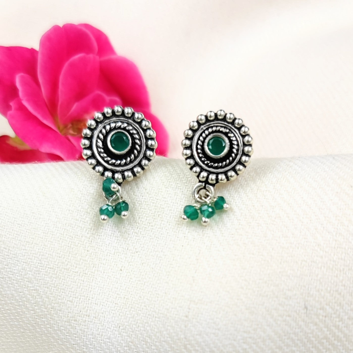 Silver Jewelry Earrings by Jauhri 92.5 Silver - Har Mukesh Studs