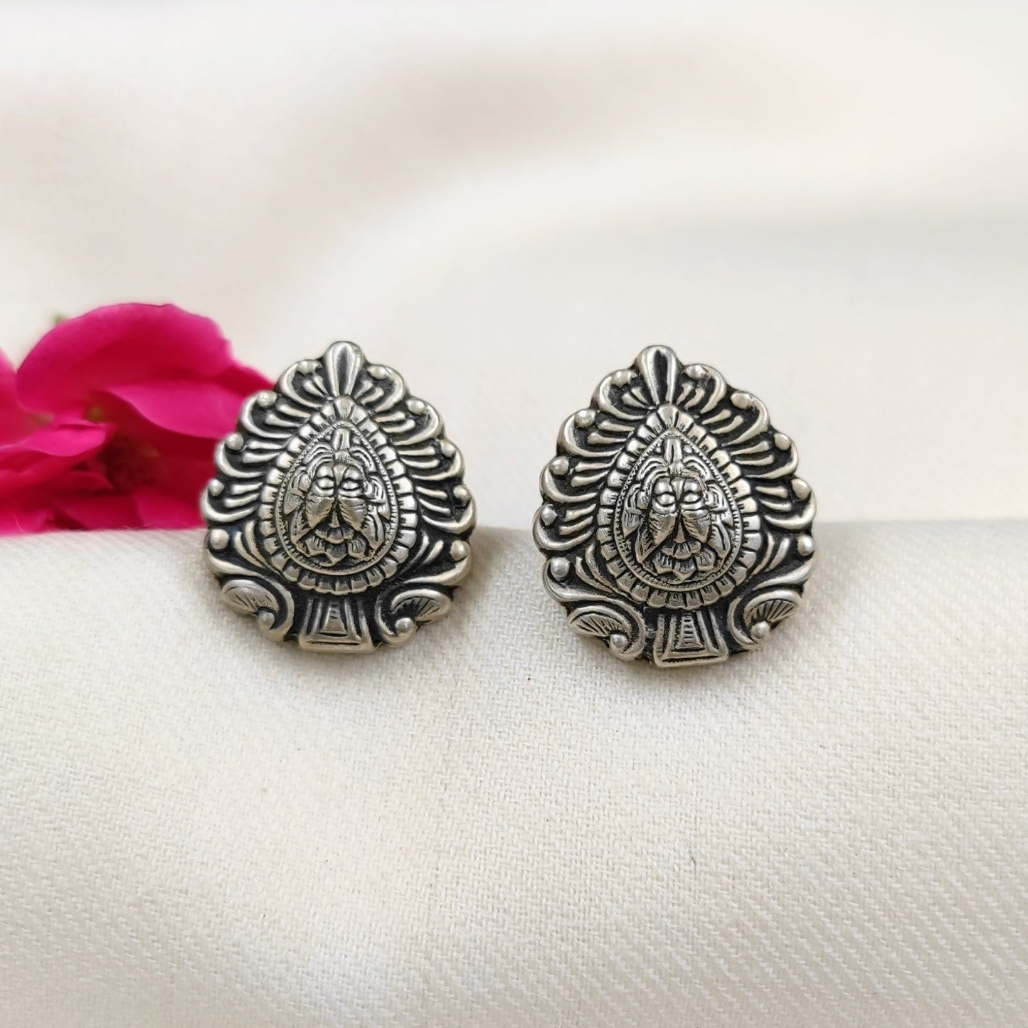 Silver Jewelry Earrings by Jauhri 92.5 Silver - Chitra Studs