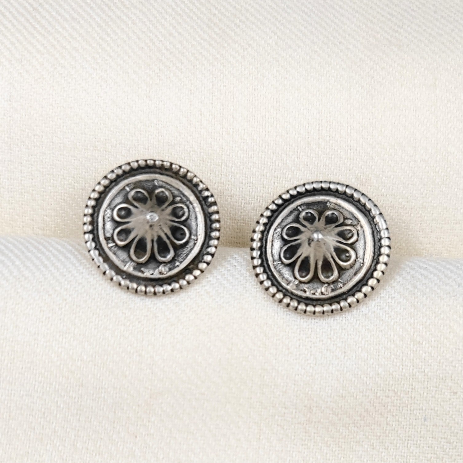 Silver Jewelry Earrings by Jauhri 92.5 Silver - Kawach Studs