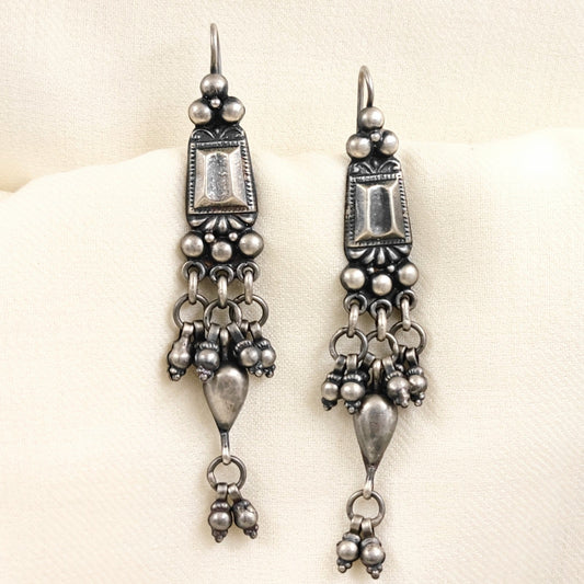 Silver Jewelry Earrings by Jauhri 92.5 Silver - Long Bel Earrings