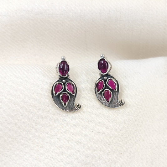 Silver Jewelry Earrings by Jauhri 92.5 Silver - Gulaab Bel Earrings