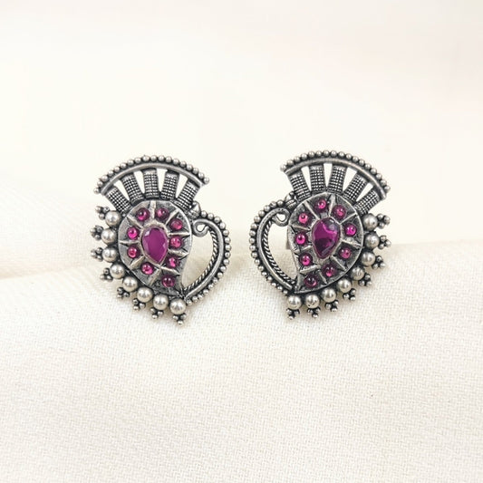 Silver Jewelry Earrings by Jauhri 92.5 Silver - Gop Chandra Studs