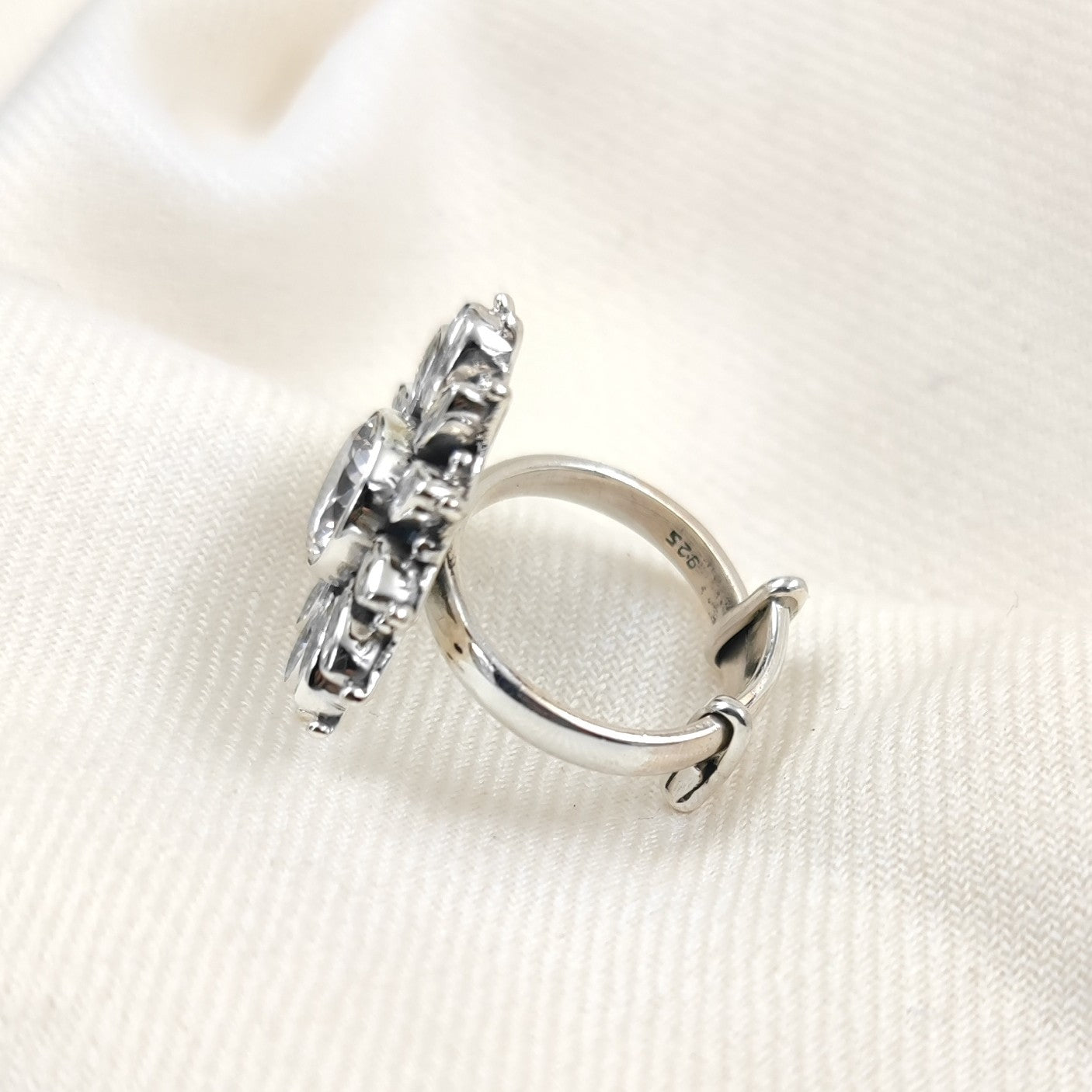 Kusum White Ring