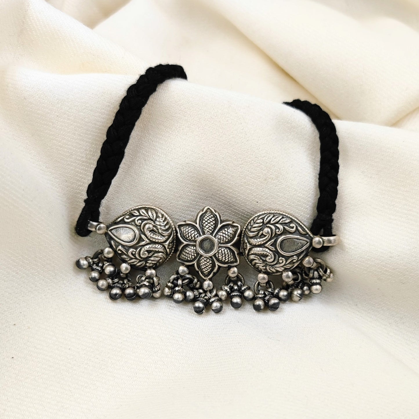 Silver Jewelry Necklace by Jauhri 92.5 Silver - Gul Naaz Choker