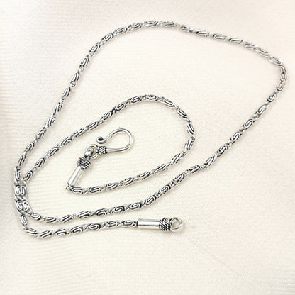 Silver Jewelry Chain by Jauhri 92.5 Silver - Cookie Connect Chain 20 Inch