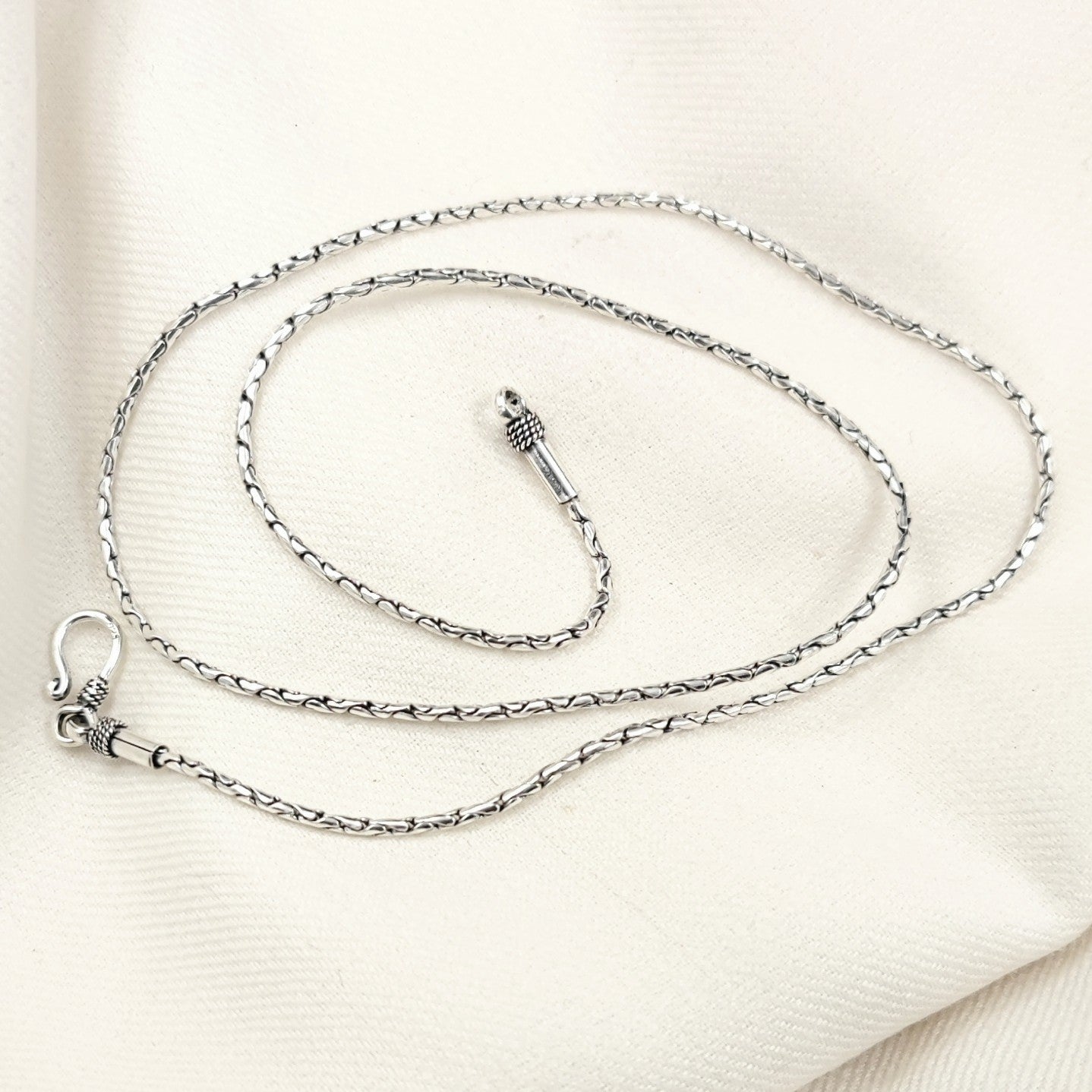Silver Jewelry Chain by Jauhri 92.5 Silver - Connecta Chain 24 Inch