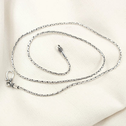 Silver Jewelry Chain by Jauhri 92.5 Silver - Connecta Chain 24 Inch