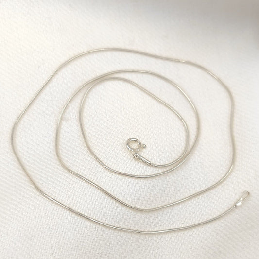 Silver Jewelry Chain by Jauhri 92.5 Silver - Thin Flow Chain 22 Inch