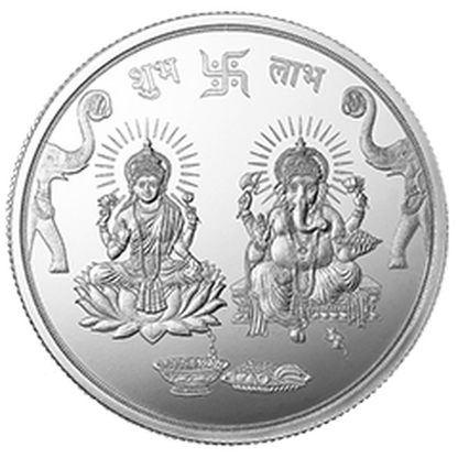 MMTC-PAMP ಲಕ್ಷ್ಮಿ ಗಣೇಶ ಓಂ (999.9) 100 ಗ್ರಾಂ ಬೆಳ್ಳಿ ನಾಣ್ಯ 