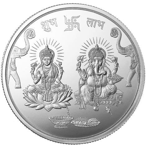 MMTC-PAMP ಲಕ್ಷ್ಮಿ ಗಣೇಶ ಓಂ (999.9) 250 ಗ್ರಾಂ ಬೆಳ್ಳಿ ನಾಣ್ಯ
