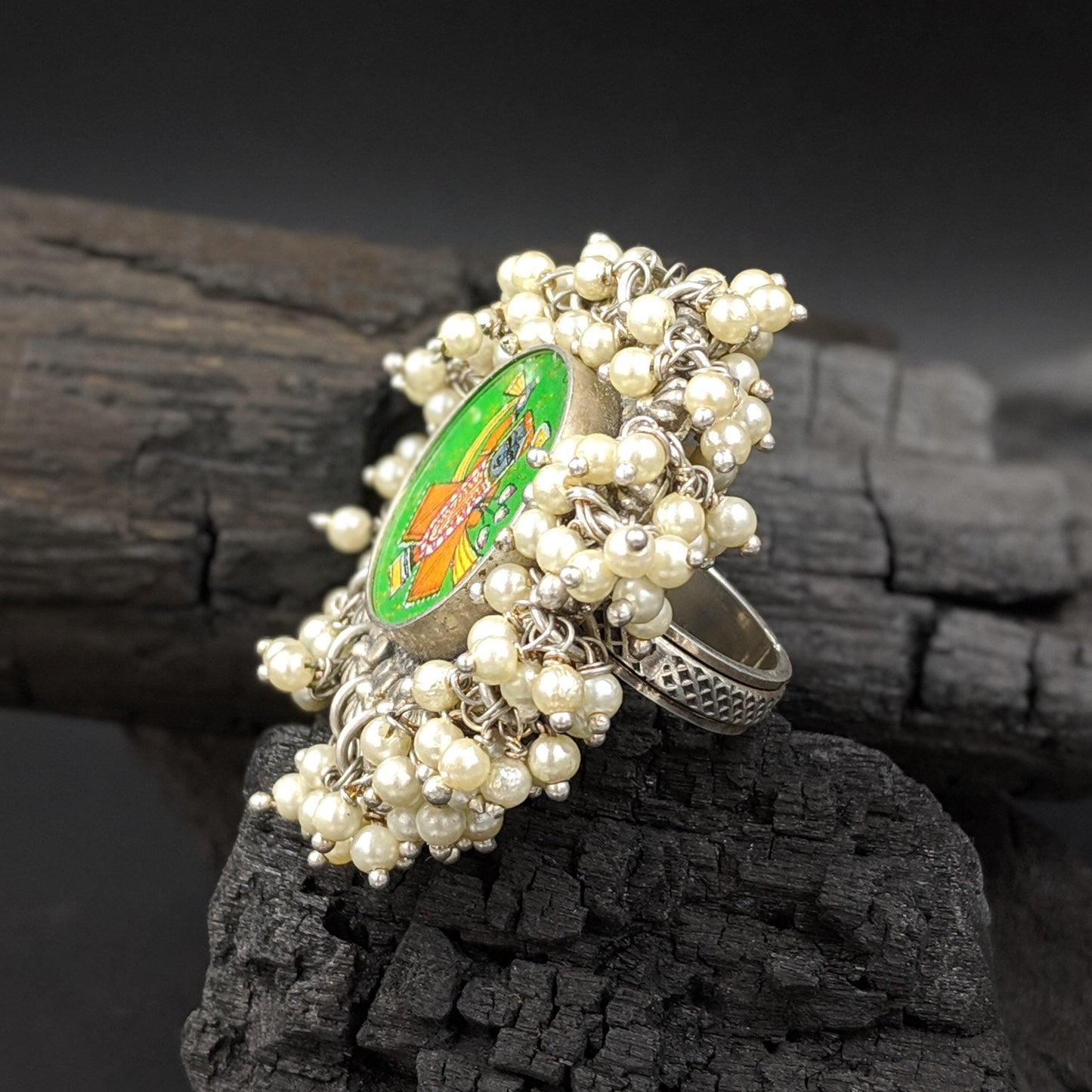Handpainted Shreeji Ring