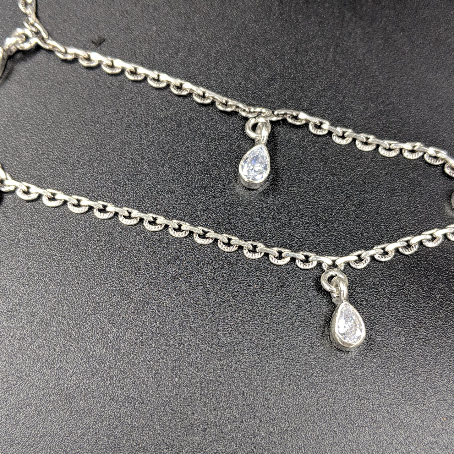 Leafy Crystals Anklets
