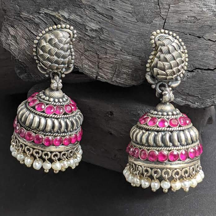 SILVER JEWELLERY Jauhri Earrings