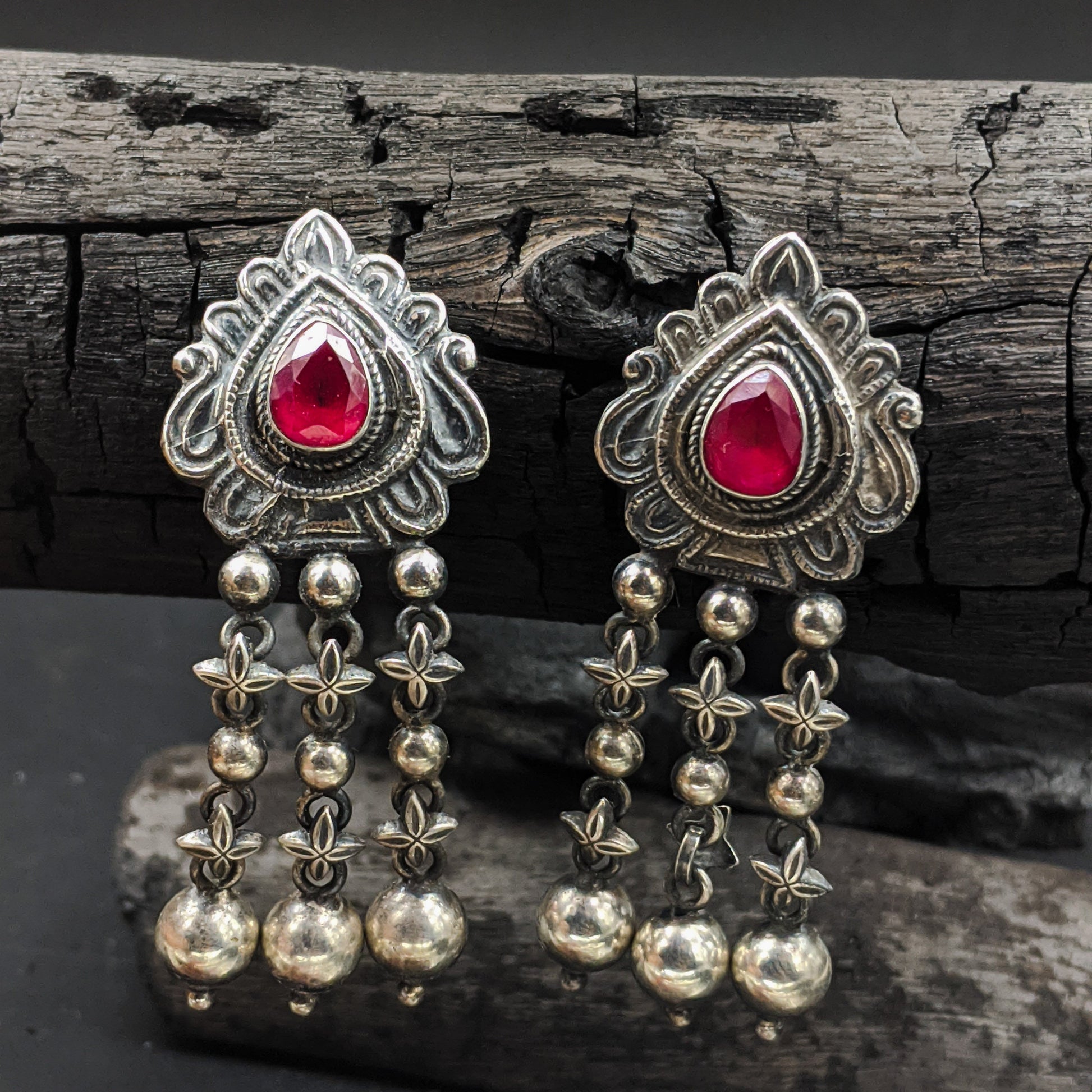 SILVER JEWELLERY Jauhri Earrings