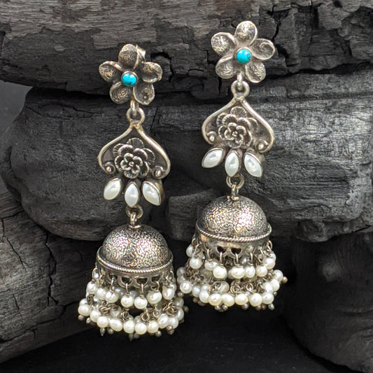 SILVER JEWELLERY Jauhri Earrings