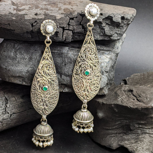 SILVER JEWELLERY Jauhri Earrings