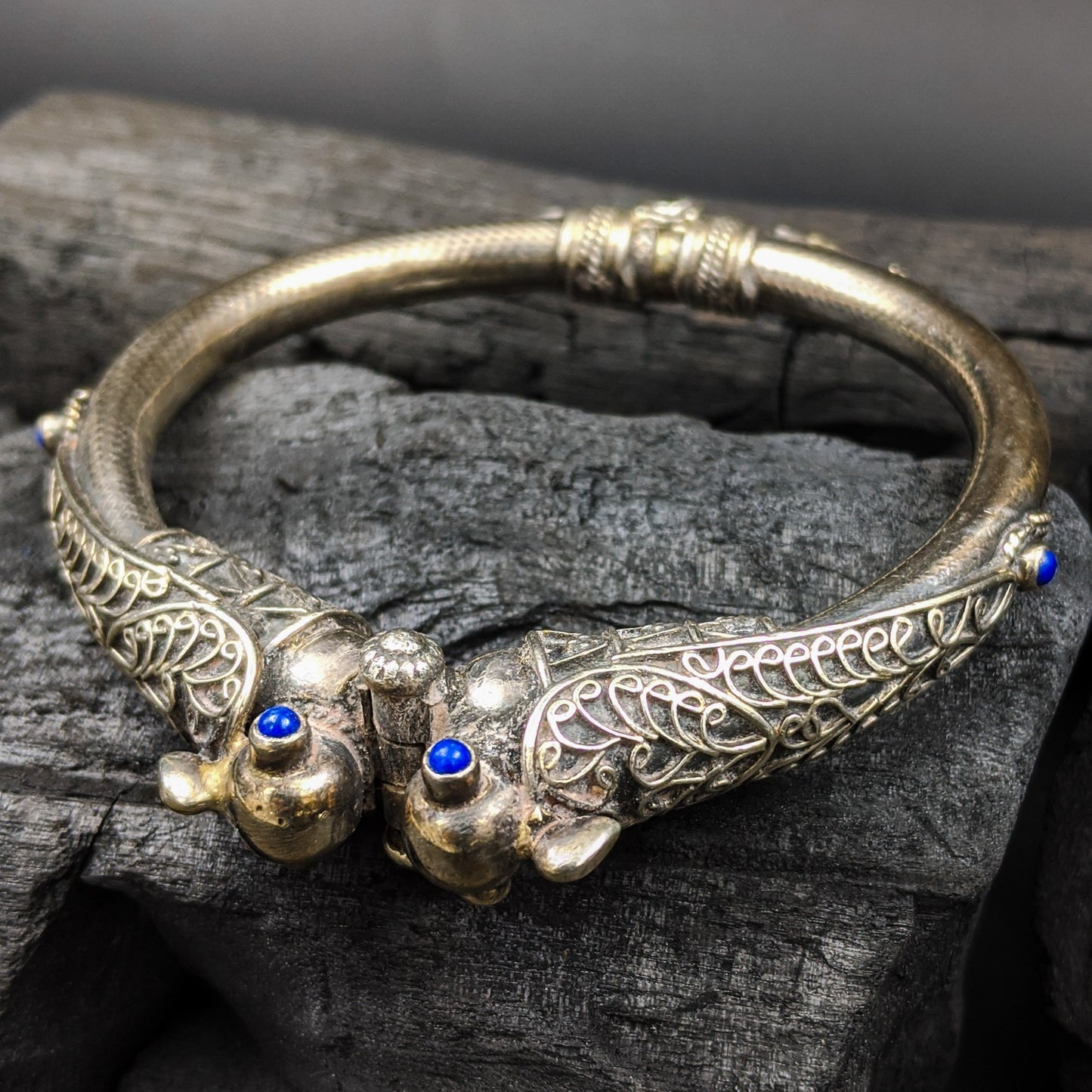 Ashwathama Parrot Bangle - Blue
