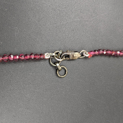 Garnet Necklace with Earrings