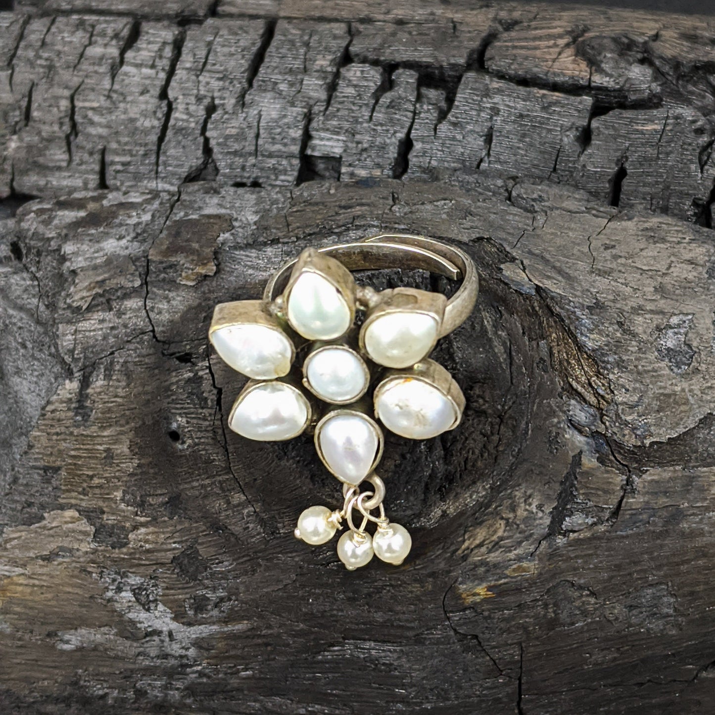Pushp Pearl Ring