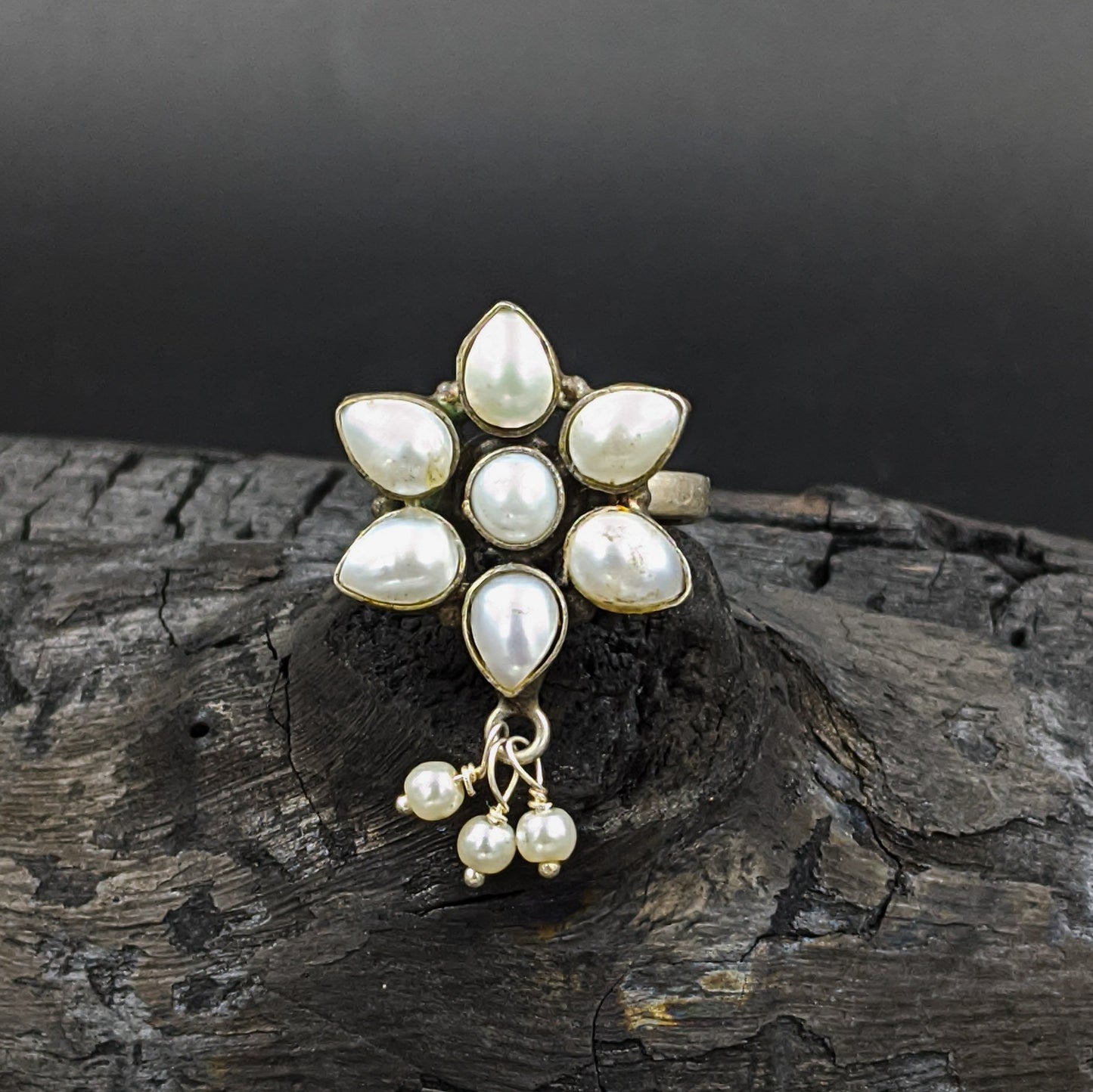 Pushp Pearl Ring